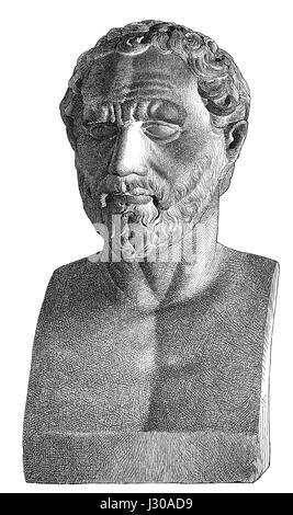 Demosthenes, 384-322 v. Chr., griechischer Staatsmann und Redner des antiken Athens Stockfoto