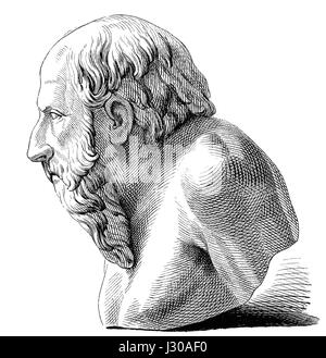 Diogenes, einer antiken griechischen Philosophen Stockfoto