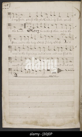 Alexander Shaw - ich will dem Herrn singen. (BL K.7.e.2. F. p148) Stockfoto