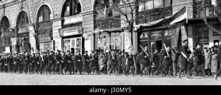 Britische Besetzung Truppen marschieren in Tophane Stockfoto