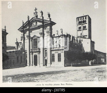 Die Cattedrale di San Pietro ist eine römisch-katholische Kathedrale in Mantua. Es ist bekannt für seine architektonische Schönheit und historische Bedeutung und dient als bedeutendes religiöses Zentrum in der Region. Stockfoto