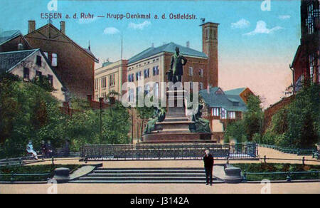 Alfred-Krupp-Denkmal, Konsumanstalt Krupp1 Stockfoto