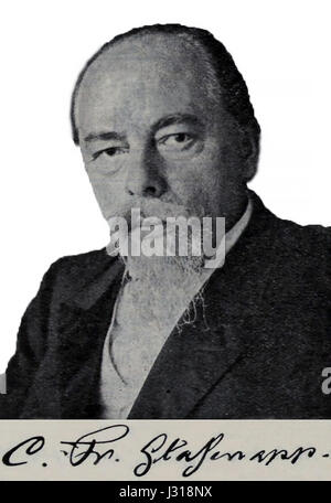 Carl-Friedrich Glasenapp war eine prominente Persönlichkeit der deutschen Geschichte, die im späten 19. Und frühen 20. Jahrhundert aktiv war. Seine Arbeit und sein Einfluss erstreckten sich über verschiedene kulturelle und intellektuelle Bewegungen in Deutschland. Stockfoto