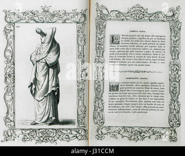 Armena Casta - Vecellio Cesare - 1860 Stockfoto