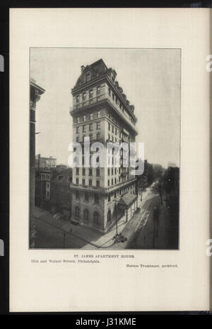 Die Ausgabe von „Architectural Record“ vom Februar 1904 enthält Artikel über architektonisches Design und Innovationen aus dem frühen 20. Jahrhundert, in denen Trends und Techniken der damaligen Baubranche hervorgehoben werden. Stockfoto