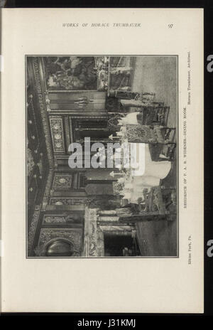Eine Ausgabe des *Architectural Record* vom Februar 1904, Seite 97, mit bemerkenswerten architektonischen Entwürfen, Trends und Fortschritten während des frühen 20. Jahrhunderts. Diese Zeitschrift ist eine wichtige Referenz für historische Architektur. Stockfoto