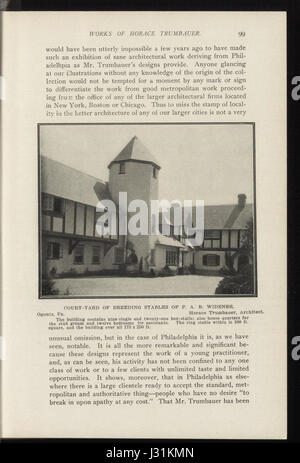 Dieser Eintrag bezieht sich auf einen artikel aus der Februar-Ausgabe 1904 von Architectural Record, in dem wahrscheinlich architektonische Entwicklungen, Innovationen oder Trends im frühen 20. Jahrhundert diskutiert werden und Fortschritte in Design und Technik vorgestellt werden. Stockfoto