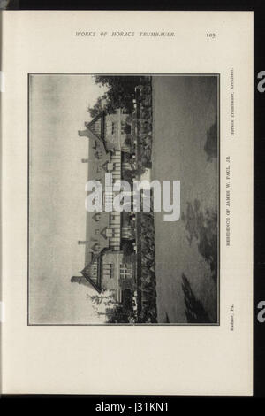 Diese Ausgabe des Architectural Record vom Februar 1904, Seite 105, enthält Artikel über Architektur, Designtrends und Entwicklungen in der Bauindustrie während des frühen 20. Jahrhunderts. Sie dient als historische Referenz zu architektonischen Praktiken und Stilen dieser Zeit. Stockfoto