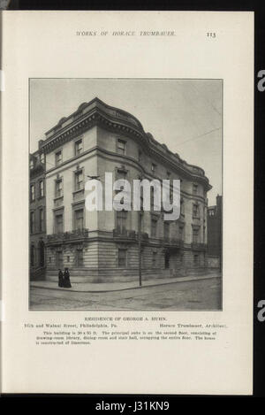 Dieser Verweis auf „Architectural Record Feb 1904 S. 113“ verweist auf einen artikel oder eine Funktion in der Ausgabe vom Februar 1904 von „Architectural Record“. Die Publikation konzentriert sich wahrscheinlich auf Entwicklungen in Architektur und Design im frühen 20. Jahrhundert. Stockfoto