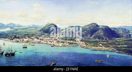 Benedito Calixto - Porto de Santos Em 1822 Stockfoto