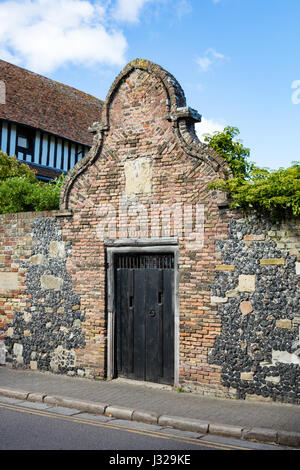 Des alten Königs Haus und Unterkunft, Strand Street, Sandwich, Kent, UK. Queen Elizabeth ich war hier im Jahr 1573 und Henry VIII beobachtete die Flotte Abfahrt Stockfoto