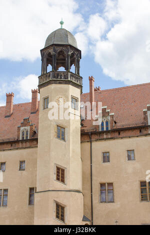 Turm der das Lutherhaus in Wittenberg Stockfoto