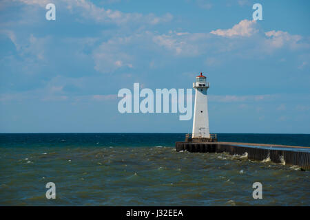 Sodus äußeren Leuchtturm am Lake Ontario Stockfoto