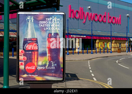 Hollywood Bowl, Kegelbahn, im Freizeitpark Stevenage, Hertfordshire, England UK Stockfoto