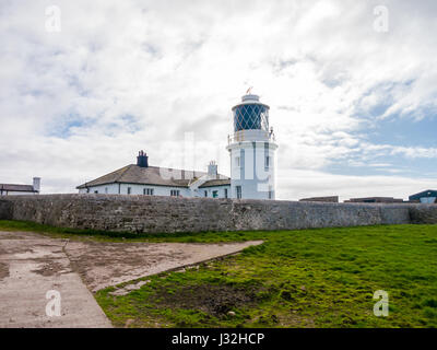 St Bees Leuchtturm, Cumbria, England Stockfoto