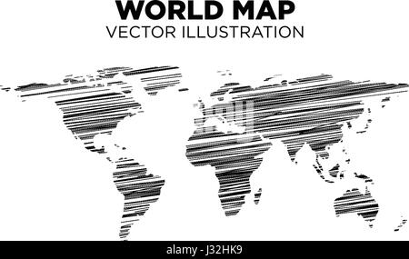Welt Karte Vektor-illustration Stock Vektor