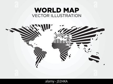 Welt Karte Vektor-illustration Stock Vektor