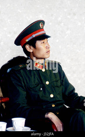 Soldat der Volksbefreiungsarmee, China Stockfoto