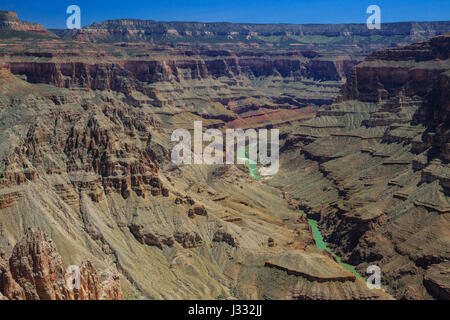 Colorado River im Bereich Tapeats Stromschnellen des Grand Canyon National Park, arizona Stockfoto