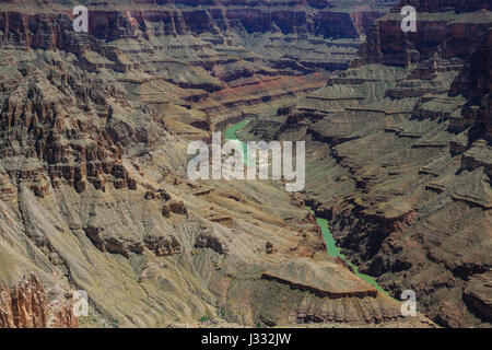 Colorado River im Bereich Tapeats Stromschnellen des Grand Canyon National Park, arizona Stockfoto