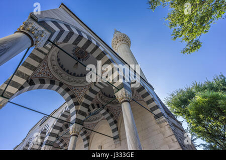 Blick auf die Straße Ebene Tokio Camii Moschee. Osmanischen Stil Moschee und türkische Kulturzentrum. Befindet sich in Yoyogi-Uehara, Oyama-Cho Bezirk Shibuya Ward Stockfoto