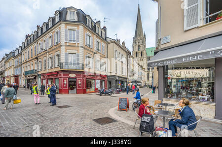 Frankreich, Centre-Val de Loire, Chartres, Marche Aux Hülsenfrüchte, Gemüse-Markt Stockfoto