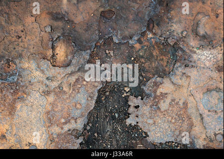 Rostiges Metall Grunge Texturen für Ihre Hintergründe Stockfoto