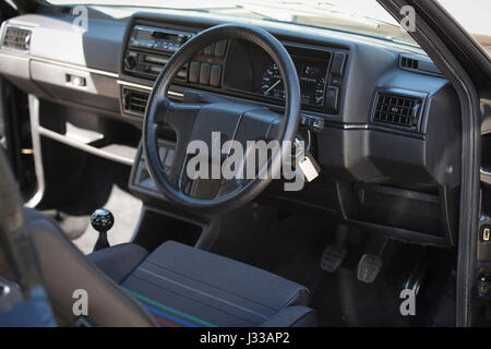 Volkswagen Golf GTI Mk2 Baujahr 1991 getrieben auf Longcross testen Schaltung, Rennstrecke Chobham, Surrey, England. Stockfoto