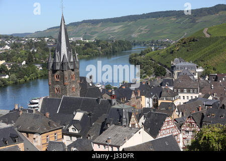 Deutschland, historische Häuser im Zentrum von Bernkastel-kues Stockfoto