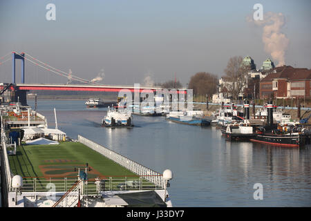 Oskar Huber, Museumsschiff, Duisburg - Ruhrort, Deutschland, Europa Stockfoto