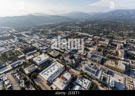 Luftaufnahme von Pasadena im Los Angeles County, Kalifornien. Stockfoto