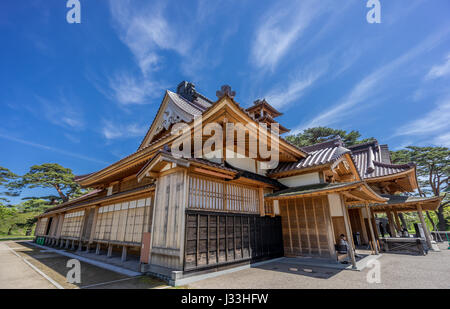 Goryokaku Burg. Im Inneren eines fünfzackigen sternförmigen Festung. im Jahre 1855 zum Schutz vor einer möglichen russischen Invation erbaut. Hakodate, Japan Stockfoto