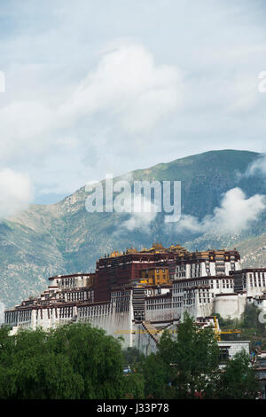 Tibe, Tibet, Tourismus, gewinkelt, Abendhimmel, Abendhimmel, asiatisch, schöne, Stockfoto