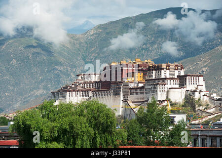 Tibe, Tibet, Tourismus, gewinkelt, Abendhimmel, Abendhimmel, asiatisch, schöne, Stockfoto