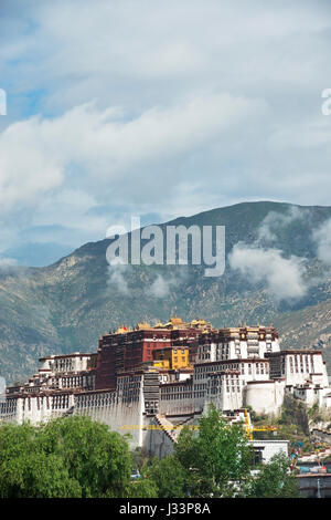 Tibe, Tibet, Tourismus, gewinkelt, Abendhimmel, Abendhimmel, asiatisch, schöne, Stockfoto