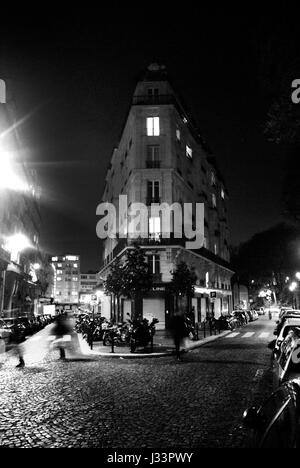 Rue Charles Nodier und Rue Ronsard, Paris Stockfoto