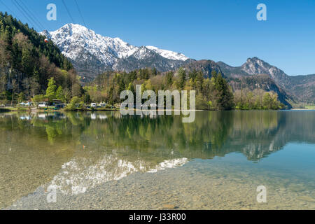 Kochelsee, Kochel bin sehen, Bayern, Deutschland |  See-Kochel, Kochel am See, Bayern, Deutschland Stockfoto