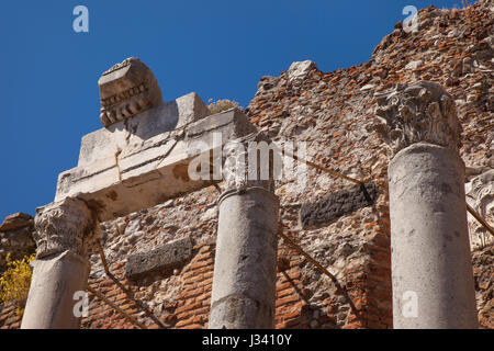 Alten Runis des Teatro Greco (griechisches Theater - 3. Jh. v. Chr.), Taormina, Sizilien, Italien Stockfoto