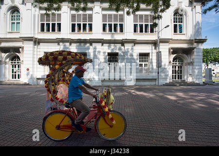 Rikscha (Rikscha) in UNESCO World Heritage Malacca, Malaysia Stockfoto