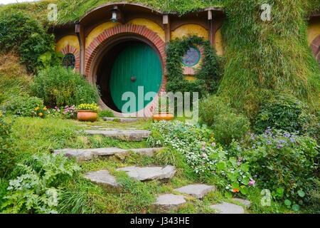 Hobbingen Filmset Stockfoto