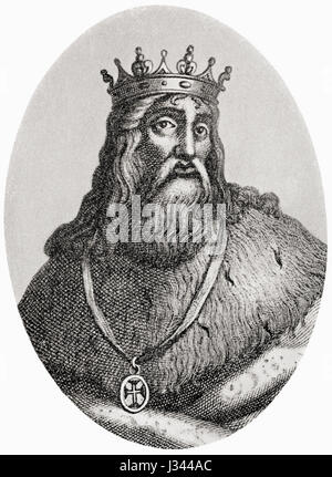 Peter i., 1320 – 1367, Just oder dem grausamen genannt.  König von Portugal und von den Algarven.  Hutchinson Geschichte der Nationen veröffentlichte 1915. Stockfoto