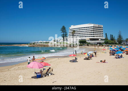 Central Beach und Beacon Island Resort Plettenberg Bay Garden Route in Südafrika Stockfoto