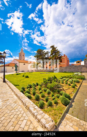 Stadt Nin Kirche und Platz, Dalamtia, Kroatien Stockfoto