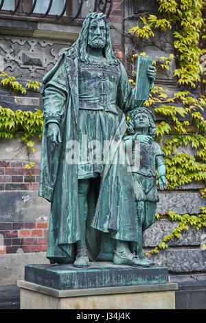 Statue von irridische Durer Muzeum Narodowe Nationalmuseum Breslau Stockfoto