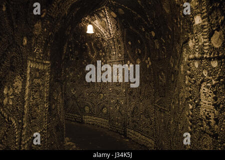 Die Shell-Grotte in Margate, Kent. Stockfoto