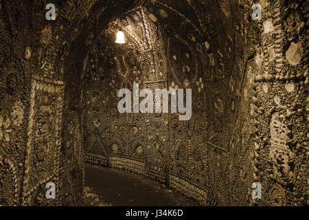 Die Shell-Grotte in Margate, Kent. Stockfoto