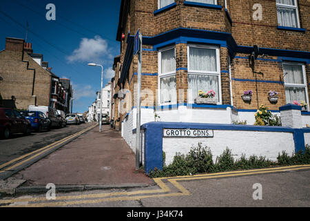 Die Shell-Grotte in Margate, Kent. Stockfoto