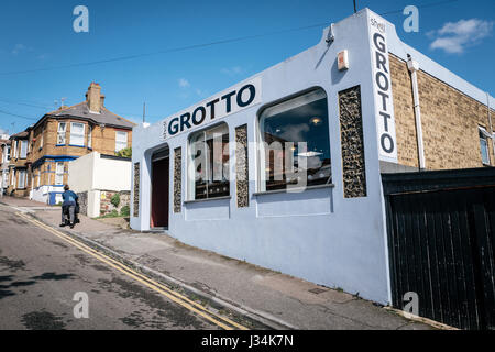 Die Shell-Grotte in Margate, Kent. Stockfoto