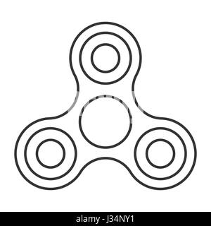 Handsymbol Spinner Spielzeug Stock Vektor