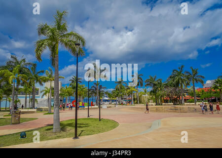 COZUMEL, Mexiko - 23. März 2017: Plaza befindet sich in Dowtown in der bunten Cozumel Stockfoto